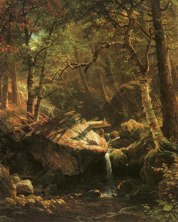 Albert Bierstadt The Mountain Brook Germany oil painting art
